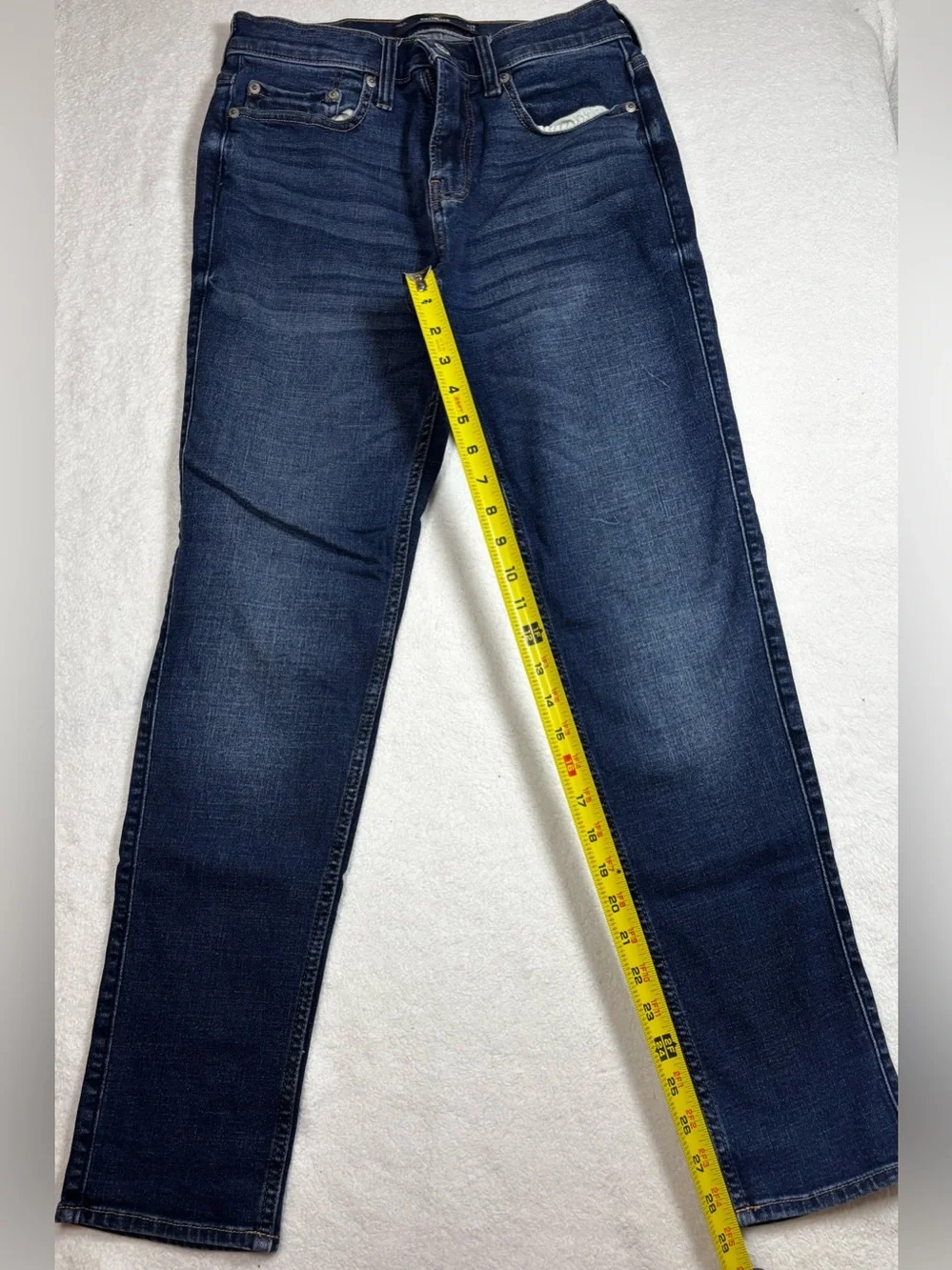 Men’s Hollister Athletic Skinny Stretch Jeans W29 L32 Dark Wash Denim EUC